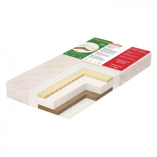 Детский матрас PLOOMABABY PLOOMA 8 LHC B1 120х60x13 bamboo/латекс/холлкон/кокос