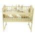 Кроватка MALIKA «Melisa-2 LUX» колесо-качалка без ящика, слоновая кость-белый