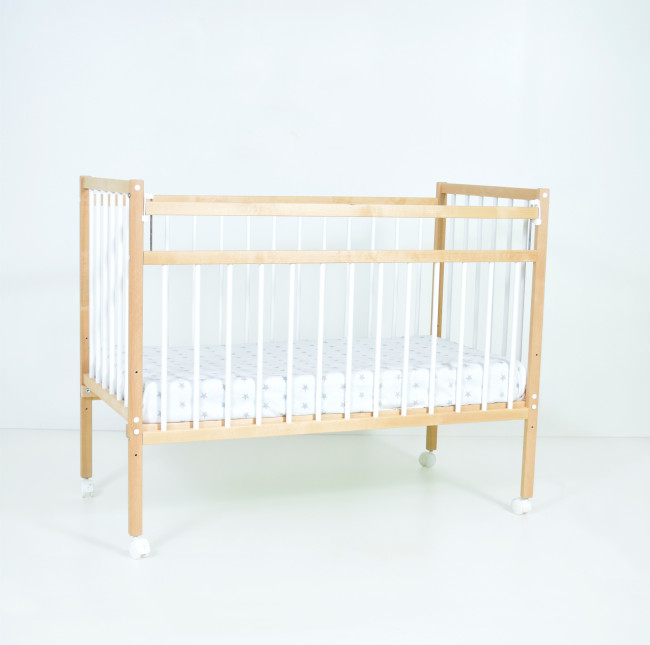 Кроватка MALIKA «Melisa-2» колесо-качалка без ящика белый